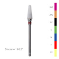 Professional  XXC/XC/C/M/F/XF/XXF Bullet Burr White Ceramic Nail Drill Bit